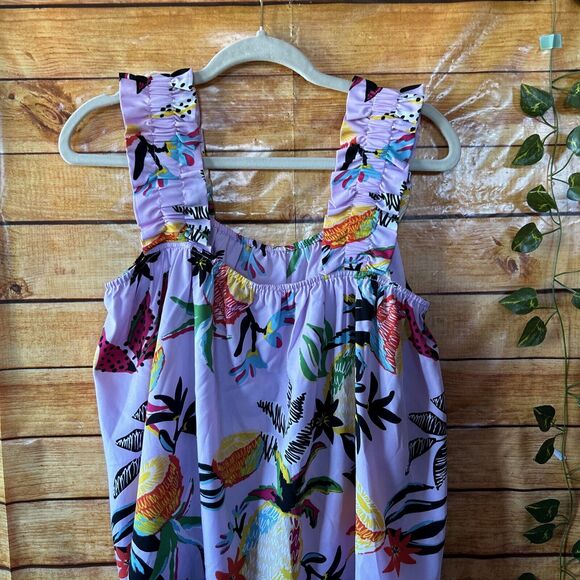 Jodifil Tropical Lilac Tank Top Size S NWT - Picture 2 of 6